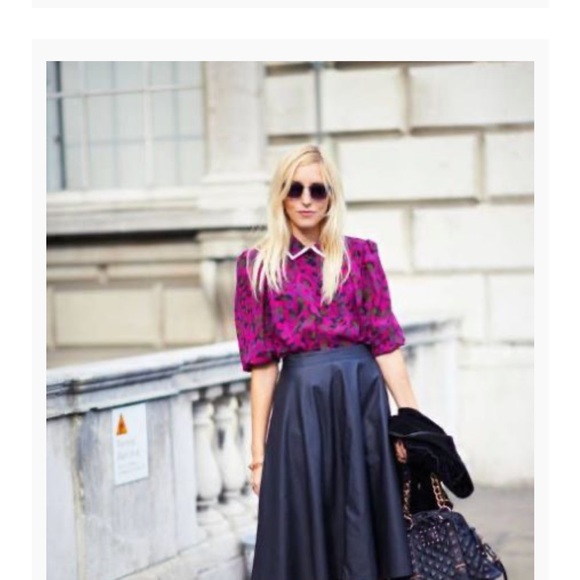 Halogen Faux leather A line skirt - Picture 11 of 11